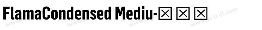 FlamaCondensed Mediu字体转换 FlamaCondensed Mediu字体转换